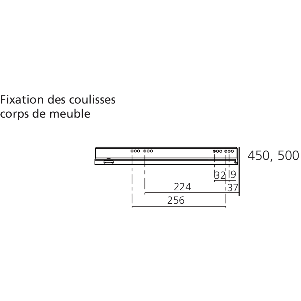 LÉGRABOX BLUMOTION / TIP-ON BLUMOTION inox hauteur N