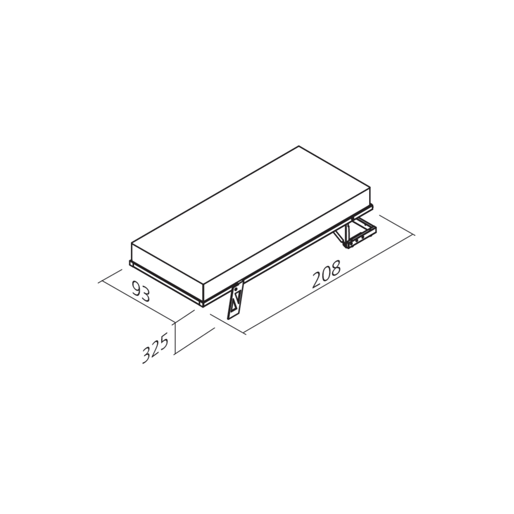 Lit abattable vertical pour placard