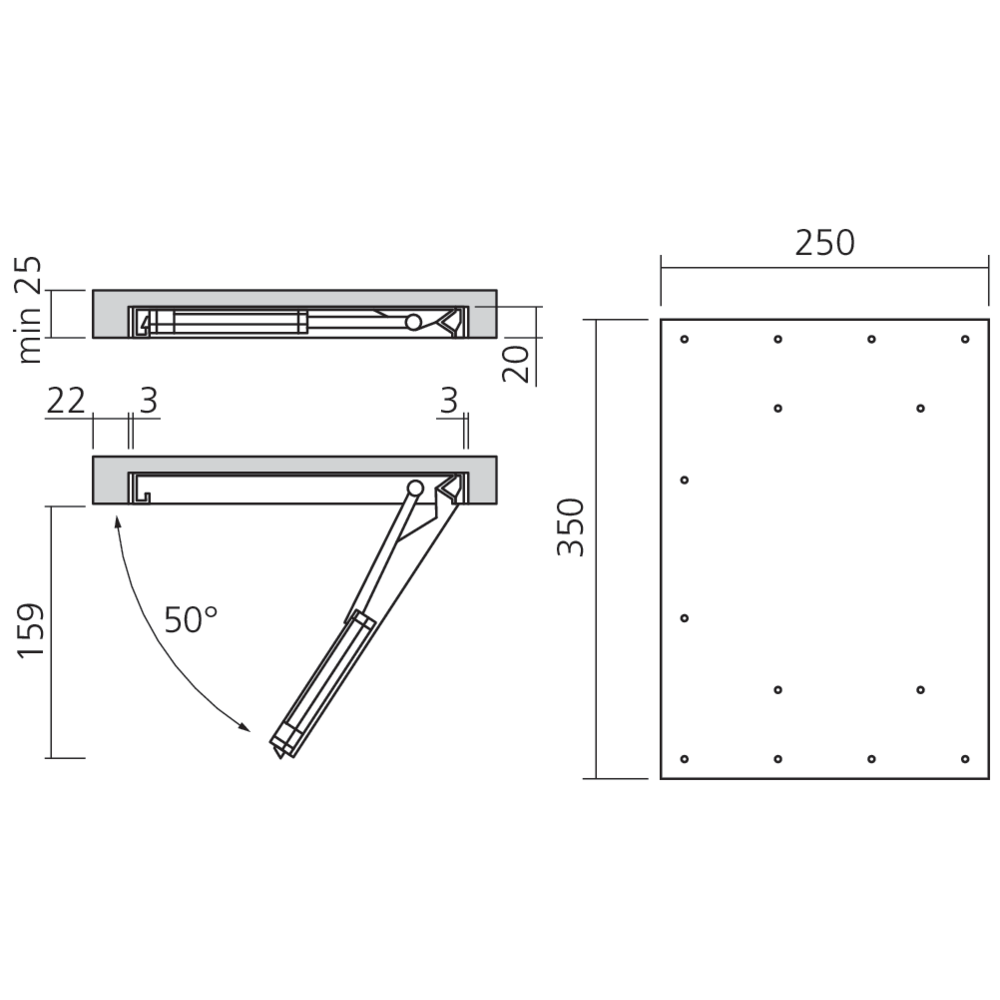Coffre-fort encastrable Bluetooth