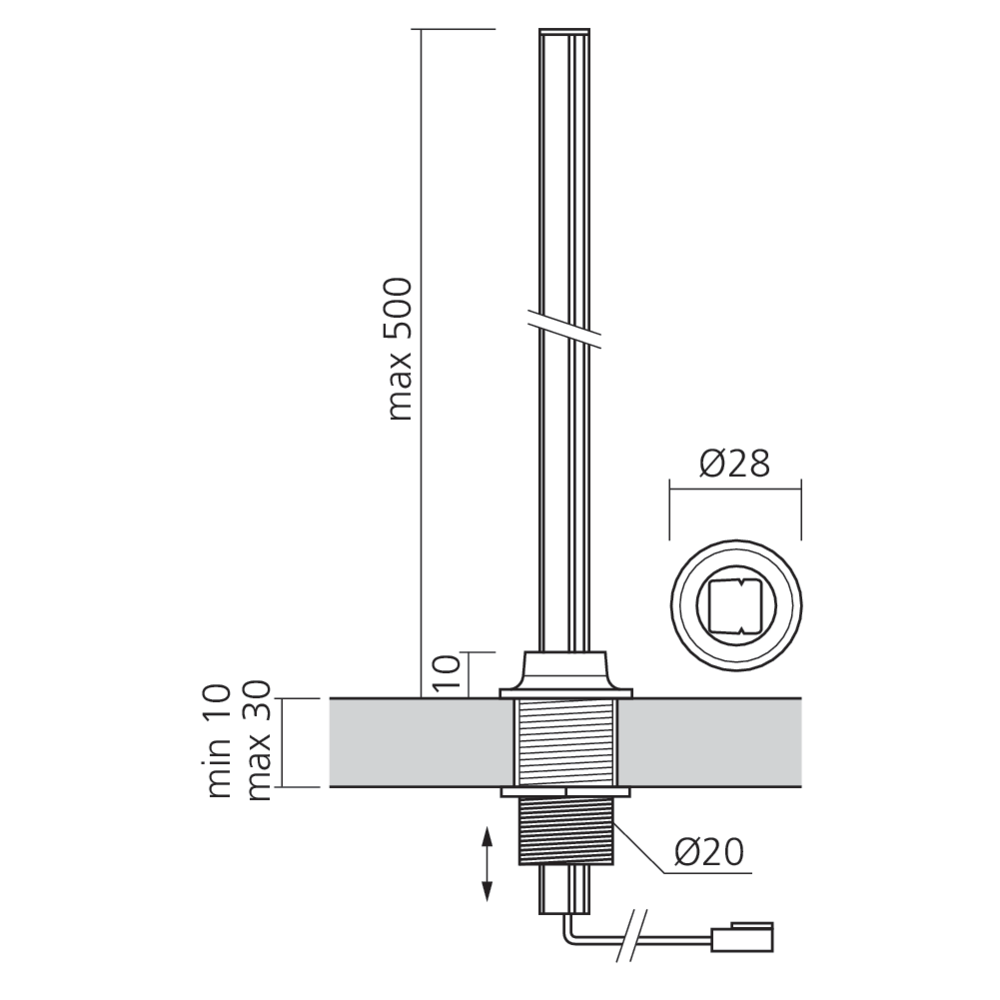 Set Minirail vertical