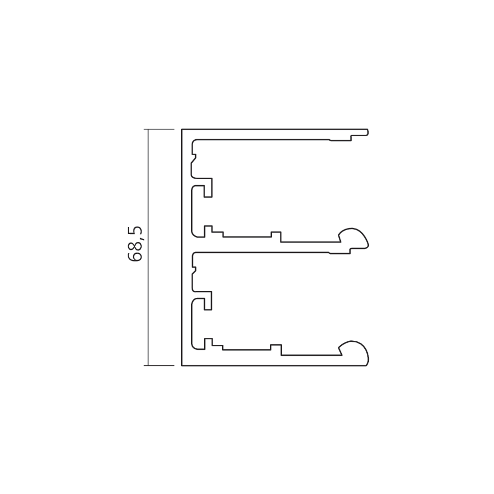 Rail bas Combino 50 FS