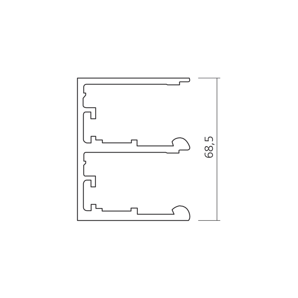 Rail bas Combino 50 FS