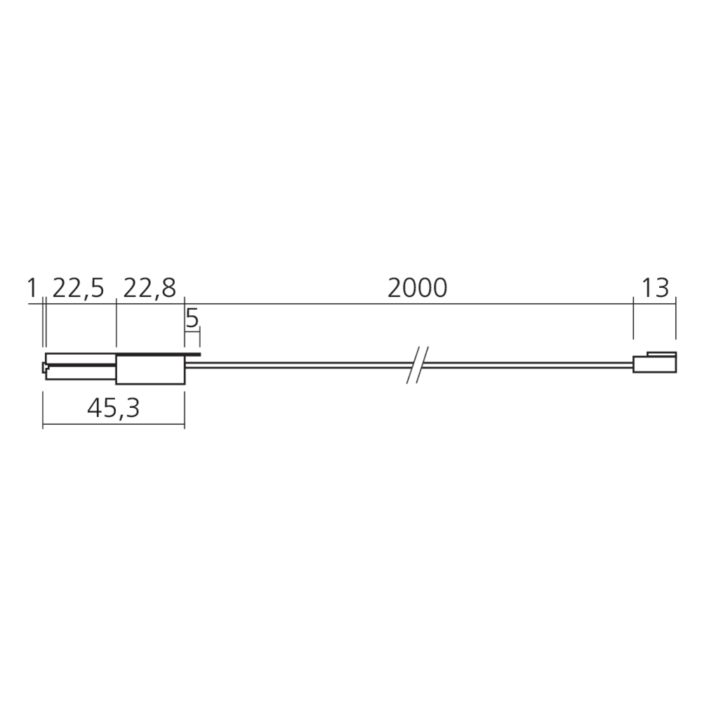 Capteur de mouvement pour réglette Line à encastrer