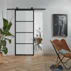 Porte coulissante BASIC TOP Verre dépoli