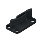 Guide bas pour porte coulissante en bois