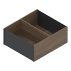 Vakindeling breedte 242 mm houten ontwerp