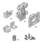 Garnitur CLIPO 36 H IS für 2 Türen