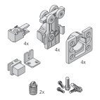 Garniture 2 portes Clipo 36 IS