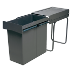 Poubelle coulissante à sortie totale 40 L