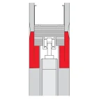 Afwerkset voor schuifdeur