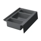 Badezimmer-Ordnungselement für Auszüge mit Abfallbehältervorrichtung