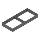 Vakindeling breedte 200 mm stalen ontwerp