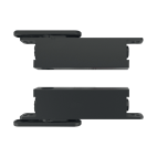 Pivot/taatsdeurscharnier zwart 75 kg