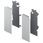 Frontbevestiging LEGRABOX binnenvoorraadlade met reling