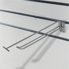 Crochet double avec porte-étiquette