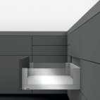 LEGRABOX free TIP-ON Edelstahl Höhe C