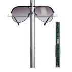 Colonne Mino grise à télécommande