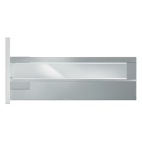 Insert gezandstraald glas hoogte C