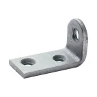 Verbinder met gat met schroefdraad Ø8 spoed van 150