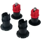 Set de pieds avec réglage frontal