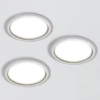 Set van 3 LED spots 230 V Ø78 mm