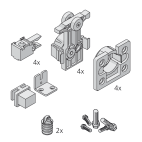 Garniture 2 portes Clipo 26 IS