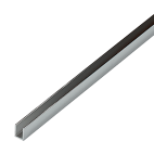 U-profiel voor glas van 10 mm