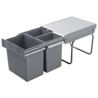 Poubelle coulissante à sortie totale 31 L