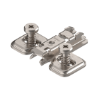 Kruismontageplaat CLIP met euroschroeven afstand op 28 mm