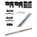 Kit coulissant pour porte à galandage pour ossature de 100 mm