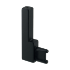 Support d'extrémité sous tablette pour tube rectangle