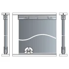 Set rail voor houten schuifdeur