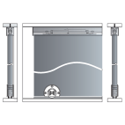 Set rail voor houten schuifdeur