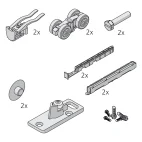 Garniture 1 porte PORTA 60 HMD