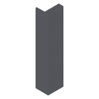 Abdeckkappe Rückwand