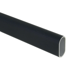 Ovale kledingstang met groeven
