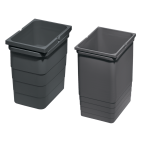 Seaux pour poubelles tiroir MERIVOBOX anthracite