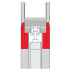 Afwerkset voor schuifdeur