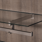 Halter LOFT 1 für Tablar und Kleiderstange