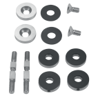 Kit de fixations pour poignées de porte battante verre