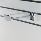 Dubbele haak met etikethouder