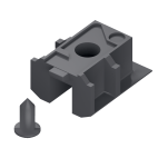 Eindkap voor bovenrail Clipo 26/36