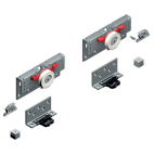 Garnituurset voor achterliggende deur PS48