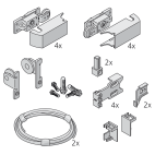 Garniture Libra porte bois