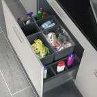 Modulaire set voor afvalemmers antracietgrijs