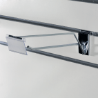 Enkele haak met etikethouder