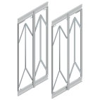 Ferrure pour porte coulissante PS66