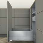 MERIVOBOX tiroir poubelle E BOXCAP gris indium mat