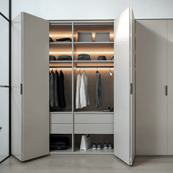 Specifiek dressing en slaapkamer