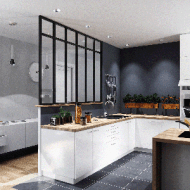 Glasstructuren interieur